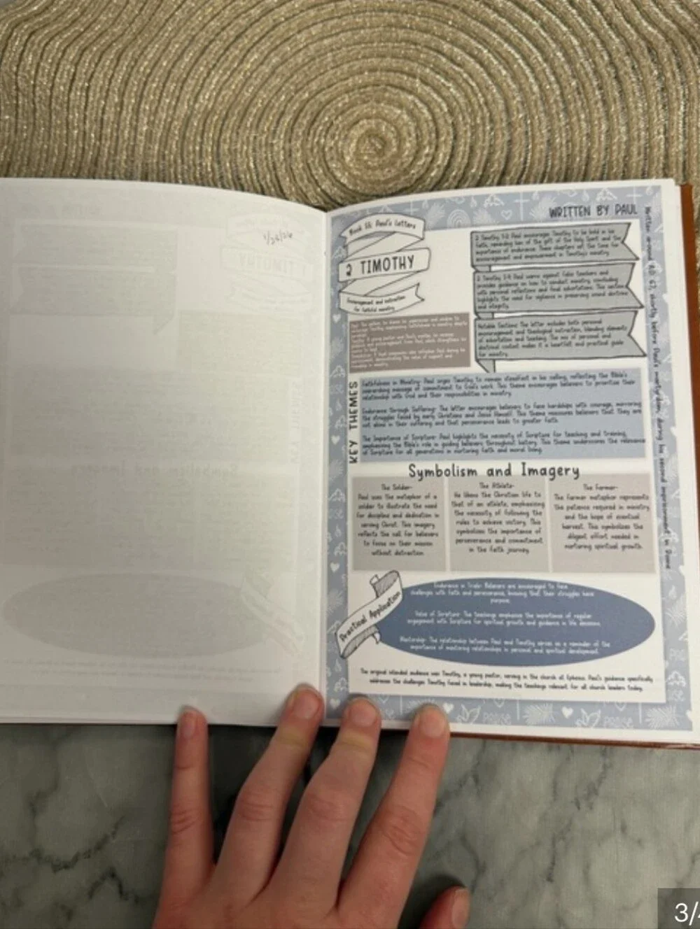 Bible Study Guide Faux Leather Christian Faith Journal Devotional Workbook 6x8.5